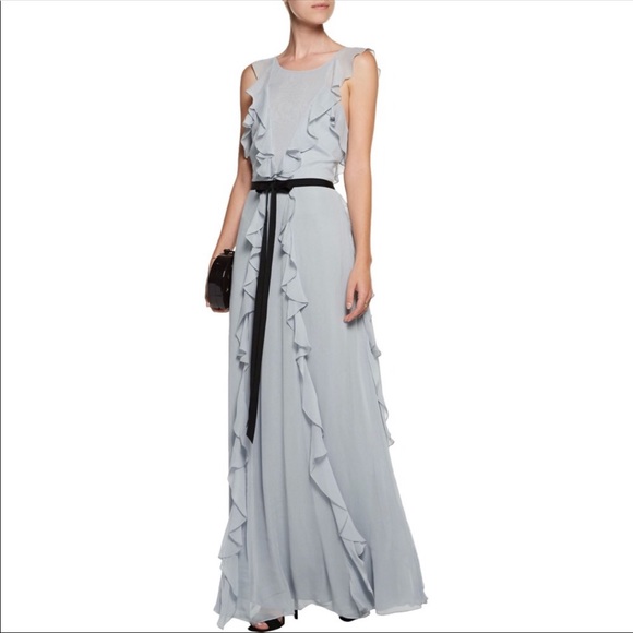 Sachin + Babi Dresses & Skirts - Sachin & Babi Crawford Ruffled Chiffon Gown sz6